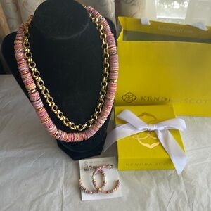 Kendra Scott🔥 Lila Multi Strand Necklace and Earrings SET
